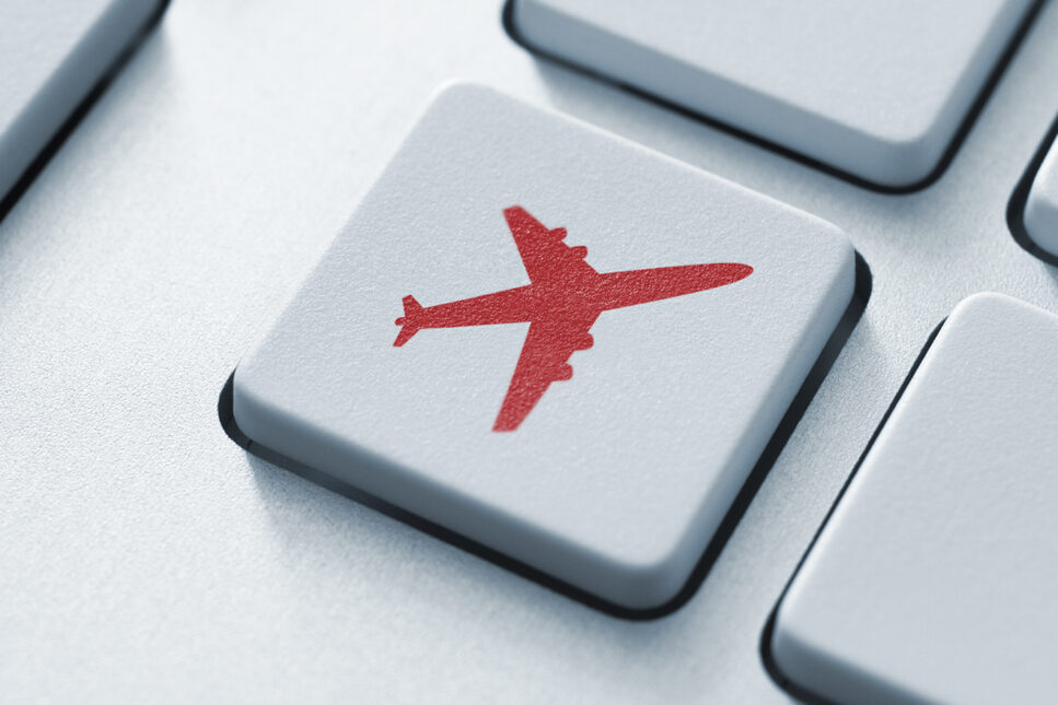 airplane on keyboard