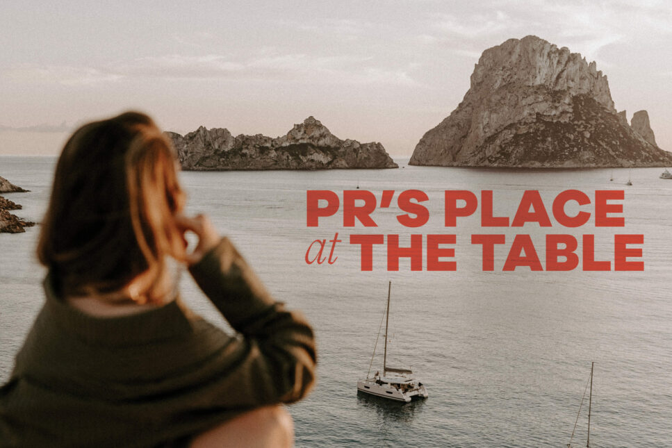 A woman observes a picturesque seascape